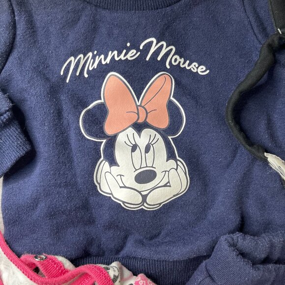 Disney by Primark Infant Minnie Mouse 4 piece jogging set. 3-6 months - Picture 3 of 7